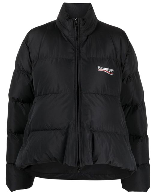 Balenciaga C-Shape logo-print puffer jacket