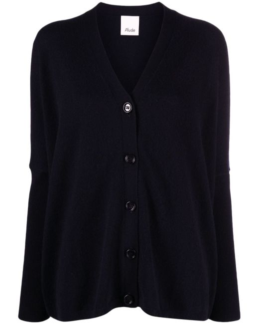 Allude V-neck wool-cashmere cardigan