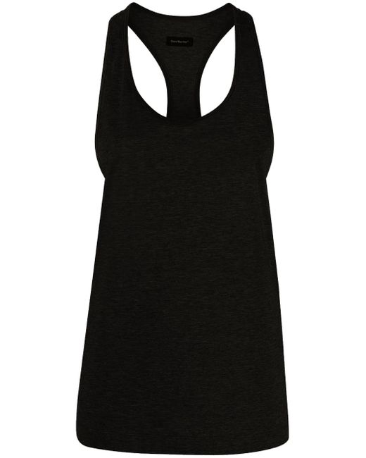 There Was One drop-armhole racerback tank top