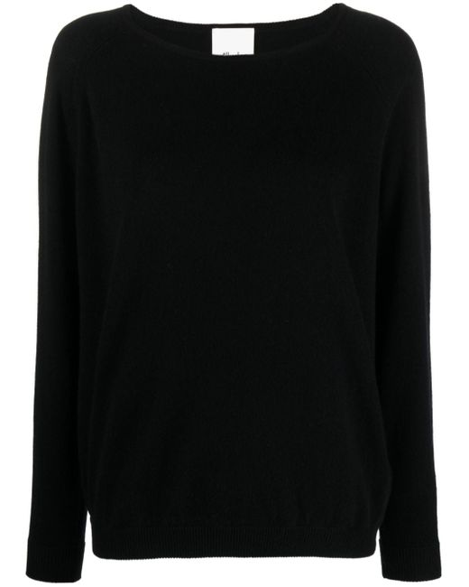 Allude wool-cashmere boat-neck jumper