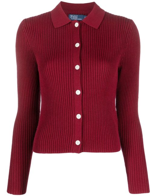 Polo Ralph Lauren ribbed-knit cotton-blend cardigan