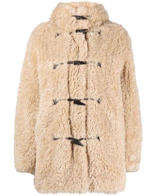 marant étoile faux-fur hooded coat