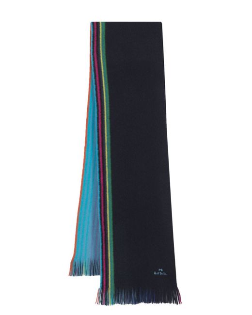 PS Paul Smith striped-edge scarf