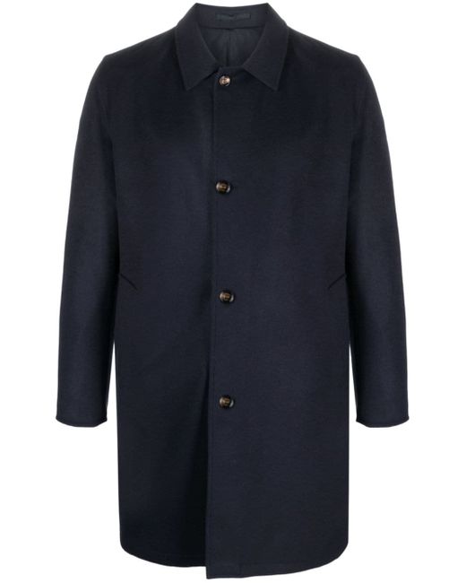 Kired spread-collar single-breasted coat