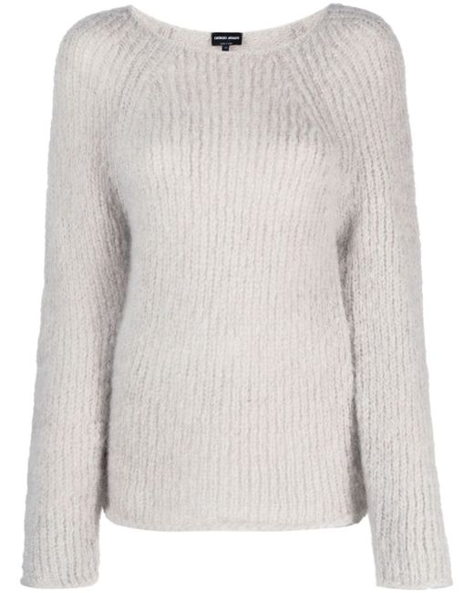 Giorgio Armani Round-neck chunky-knit jumper