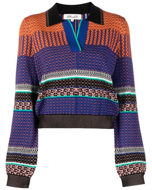 Diane von Furstenberg Alonzo jacquard knitted jumper