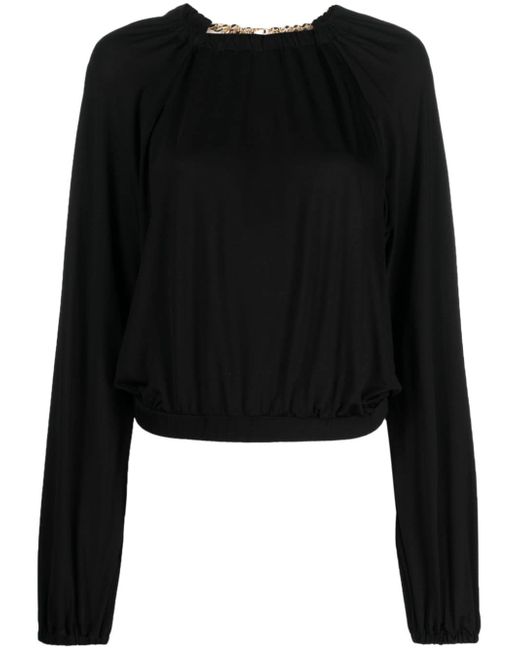 Just Cavalli chain-link cut-out top