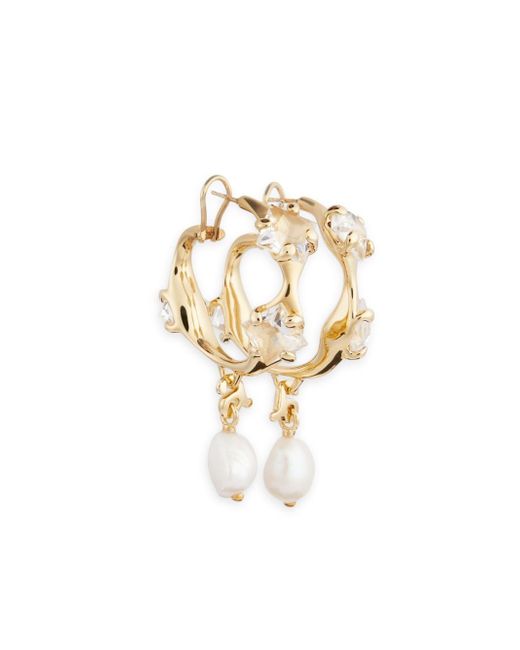 AMI Alexandre Mattiussi crystal-embellished hoop earrings