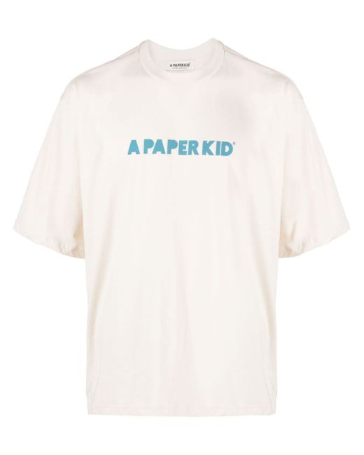 A Paper Kid logo-print crew-neck T-shirt