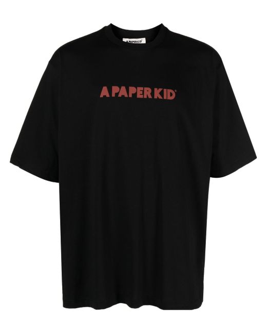 A Paper Kid logo-print short-sleeved T-shirt