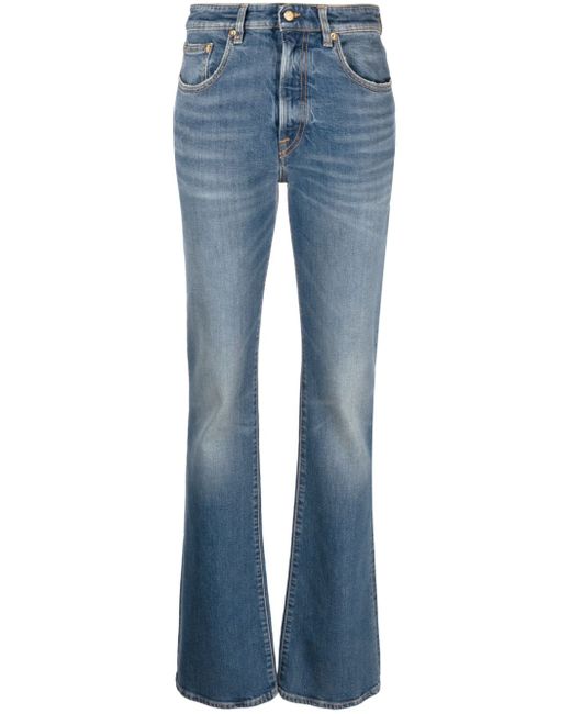 Golden Goose washed-effect wide-leg jeans