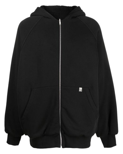 1017 Alyx 9Sm slogan-print zip-up hoodie