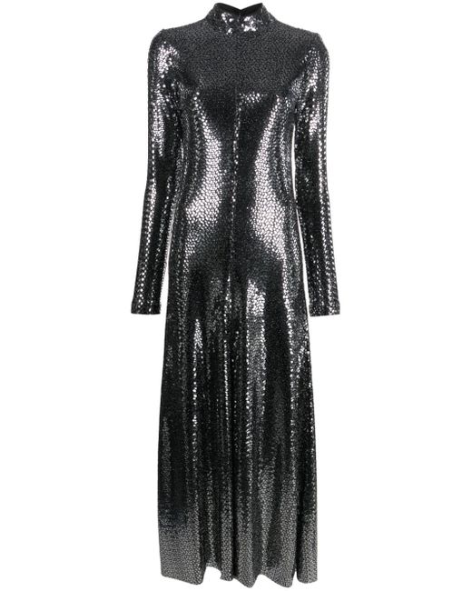 Forte-Forte cut-out metallic maxi dress