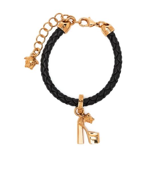 Versace Aevitas braided leather bracelet