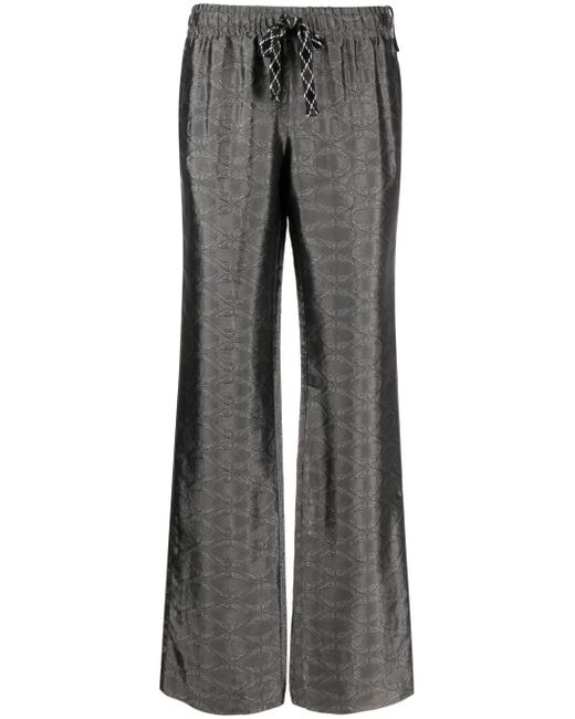 Zadig & Voltaire Pomy patterned-jacquard flared trousers