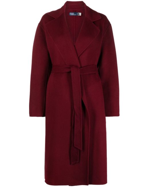 Polo Ralph Lauren wide-lapels belted midi coat
