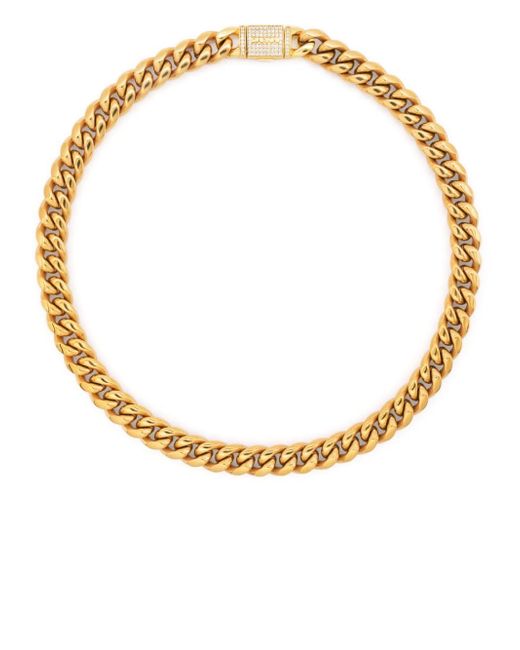 Darkai cuban-chain plated necklace