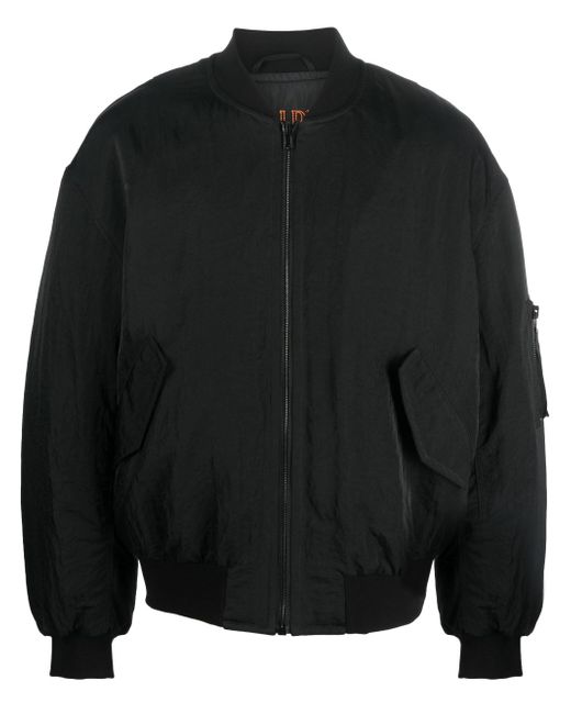 Filippa K zip-up crinkled bomber jacket