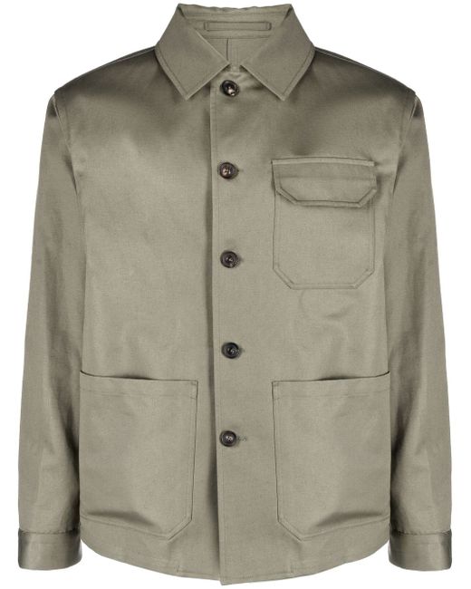 Lardini cotton-blend shirt jacket