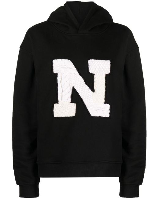 Nahmias logo-patch patchwork-detail hoodie