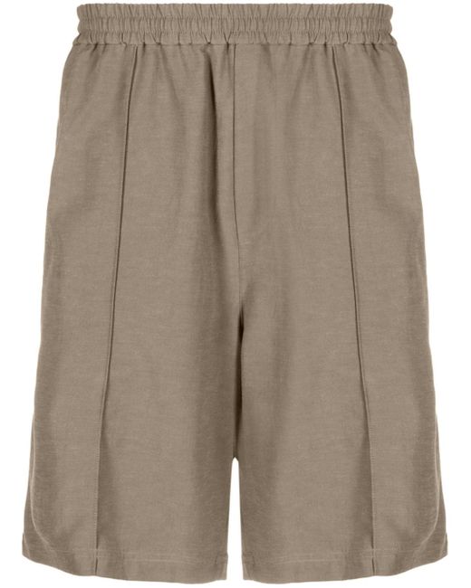 Helmut Lang pintucked elasticated bermuda shorts