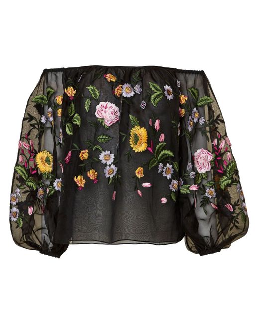 Carolina Herrera floral-print blouse
