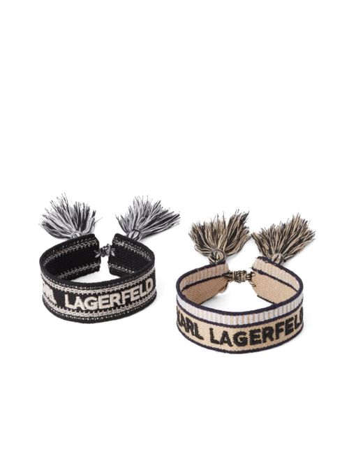Karl Lagerfeld K/Woven bracelet set of two
