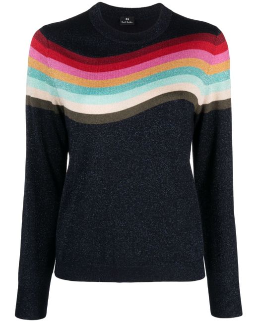 PS Paul Smith striped wool-blend jumper