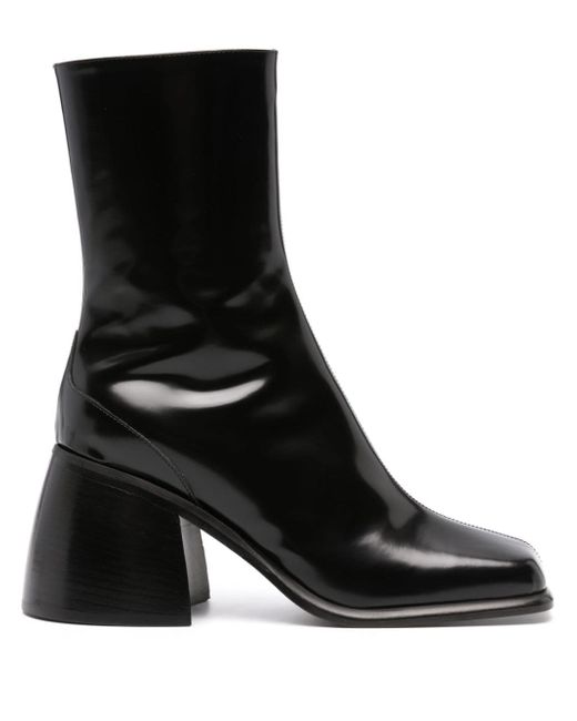 Wandler 80mm square-toe leather boots