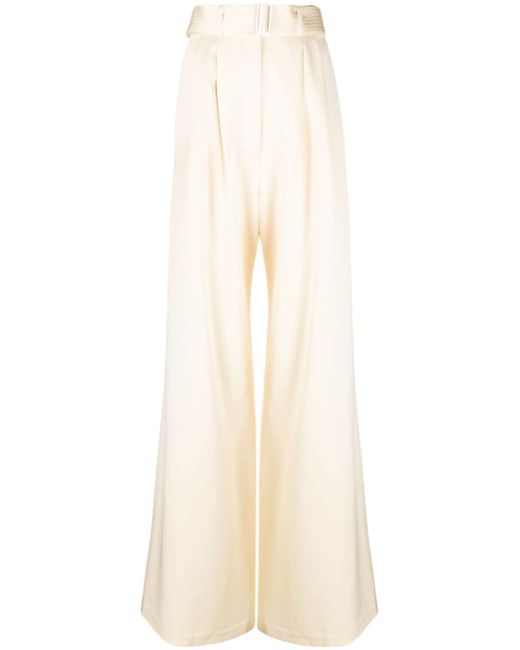 Alex Perry belted palazzo trousers