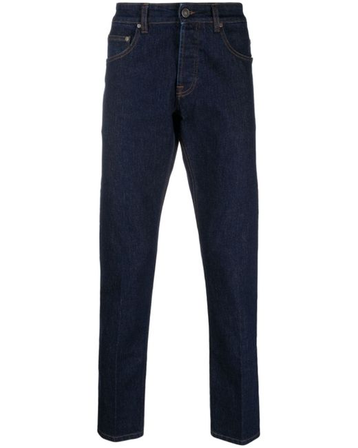 Lardini logo-patch straight-leg jeans