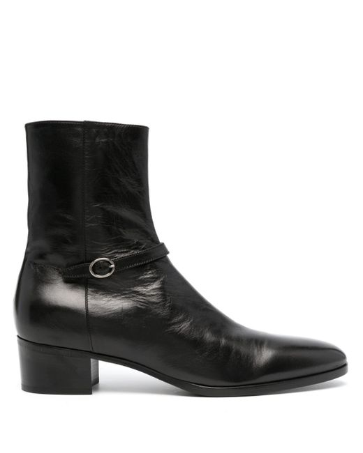 Saint Laurent Vlad smooth leather ankle boots