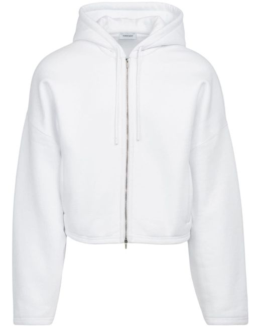 Ferragamo zip-up wide-sleeves hoodie