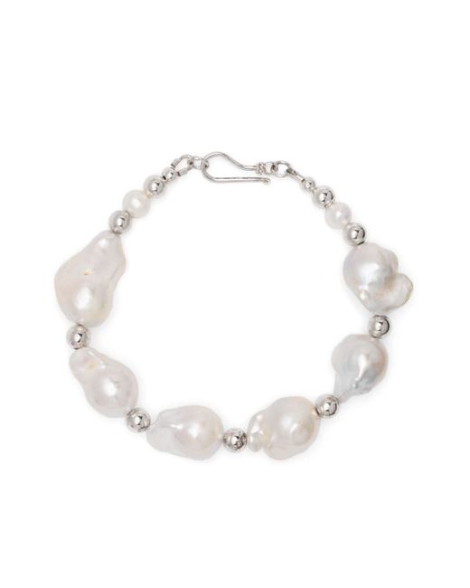 A Sinner in Pearls Fireball beaded pearl bracelet