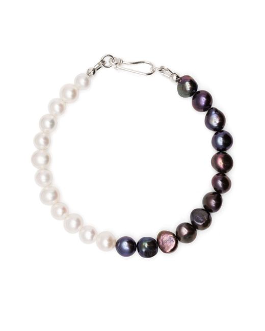 A Sinner in Pearls two-tone pearl bracelet