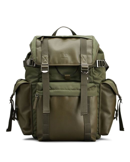 Tod's logo-debossed buckle-fastening backpack