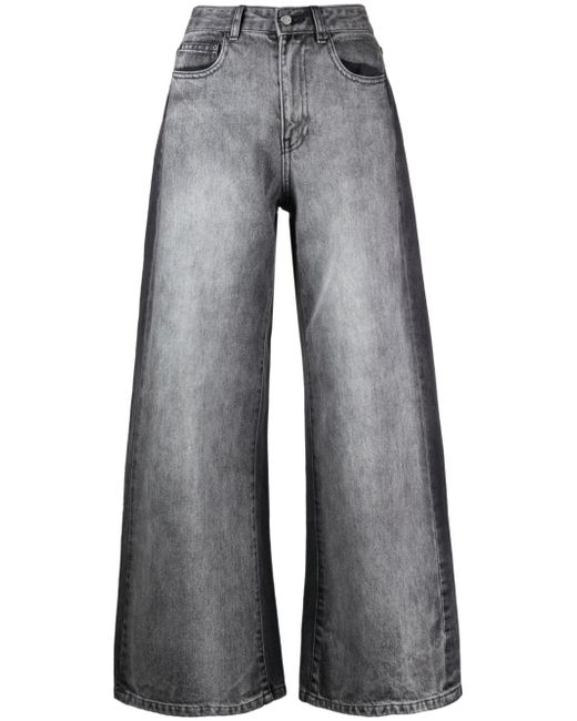 Jnby panelled wide-leg jeans