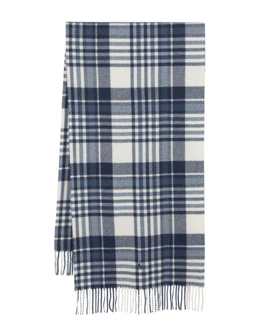 Polo Ralph Lauren herringbone-pattern fringe-detailing scarf