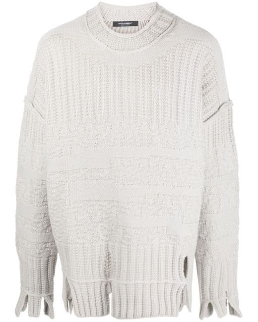A-Cold-Wall panelled-texture jumper