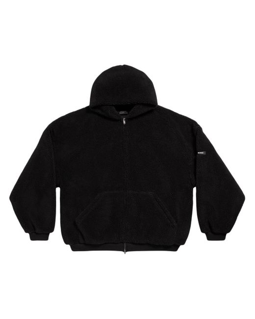 Balenciaga fleece zip-up hoodie
