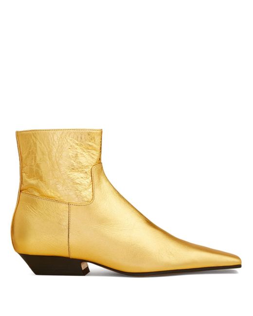 Khaite Marfa leather ankle boots