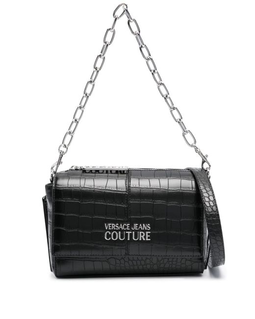 Versace Jeans Couture crocodile-effect shoulder bag