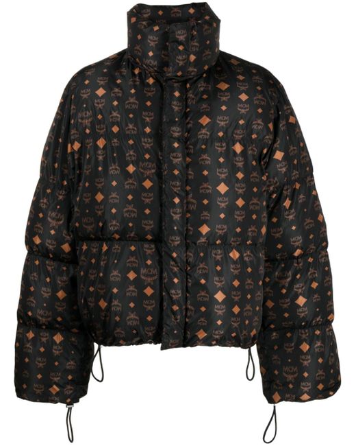 Mcm monogram-pattern puffer jacket