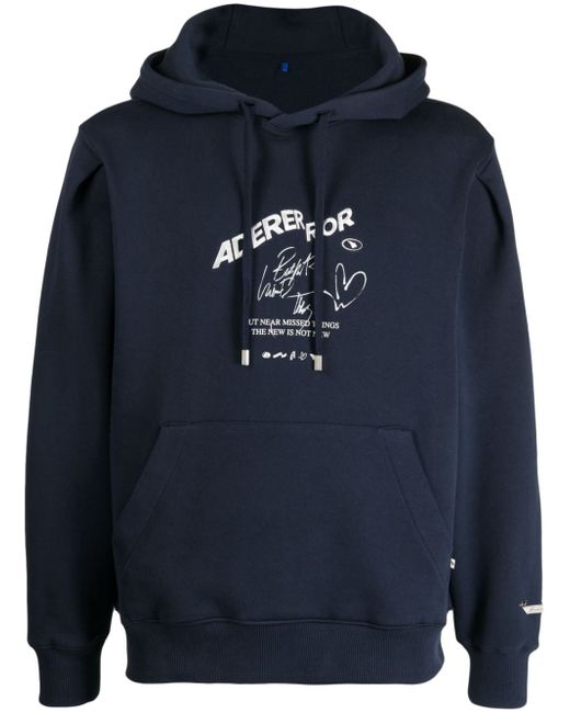 Ader Error logo-print drawstring hoodie