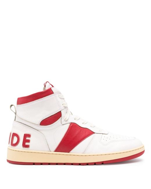Rhude Rhecess high-top leather sneakers