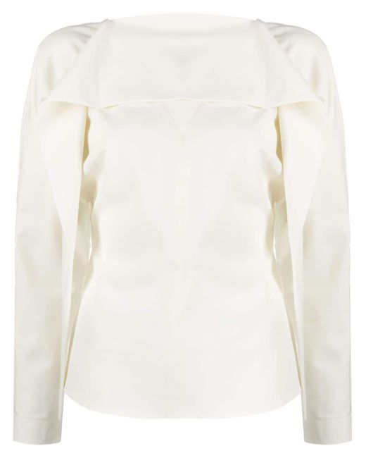 Róhe layered long-sleeve blouse