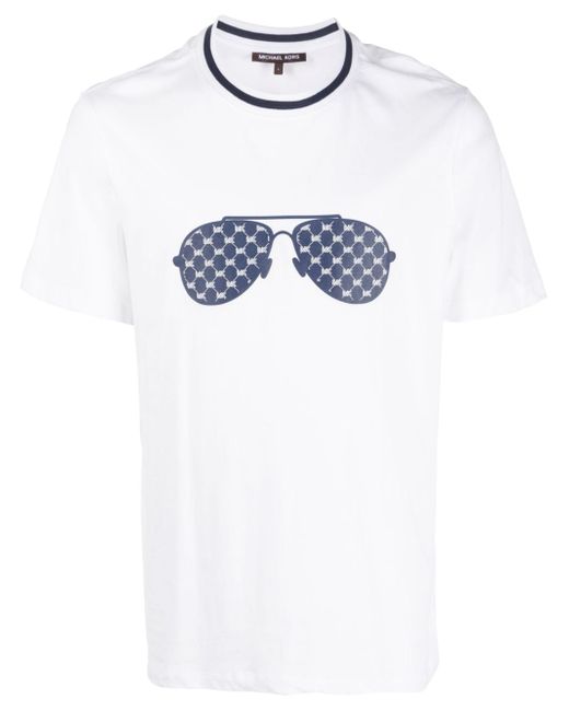 Michael Kors monogram-sunglasses print T-shirt