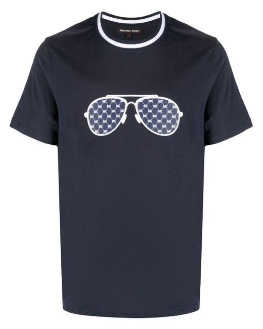 Michael Kors monogram-sunglasses print T-shirt
