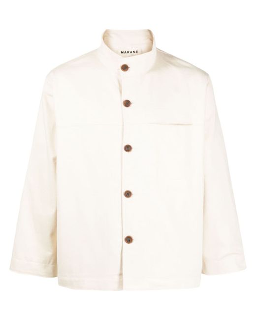 Marané funnel-neck shirt jacket