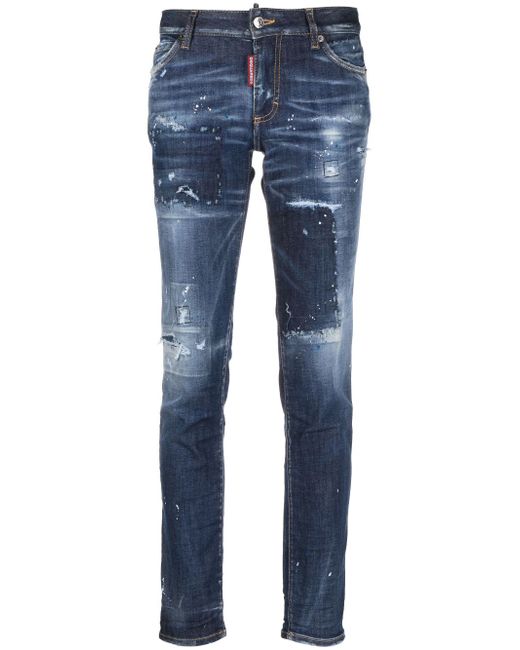 Dsquared2 distressed-effect slim-cut jeans